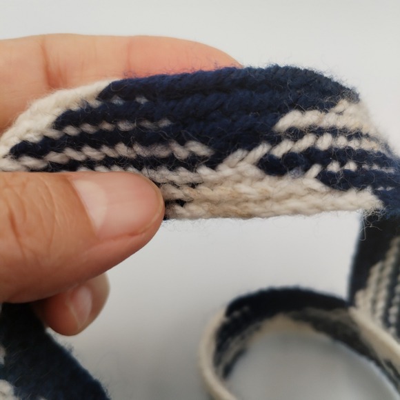 Vtg Tribal Carpet Rug Crossbody Bag Handmade Purse Tassels Hippy Ethnic Andean - Picture 12 of 12